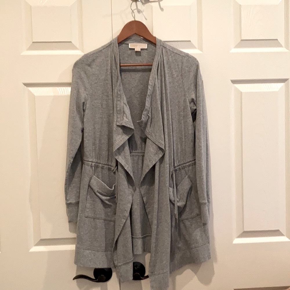 Michael Kors Causal Drape Front Cardigan.